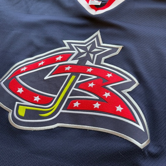 Vintage Columbus Blue Jackets Original Logo Jersey Size XXL - Picture 5 of 10